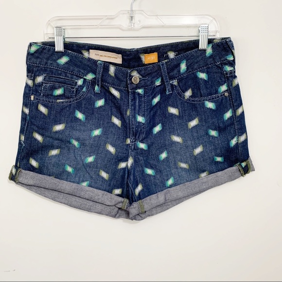 Anthropologie Pants - Pilcro Stet Print Roll-up Shorts Sz 30